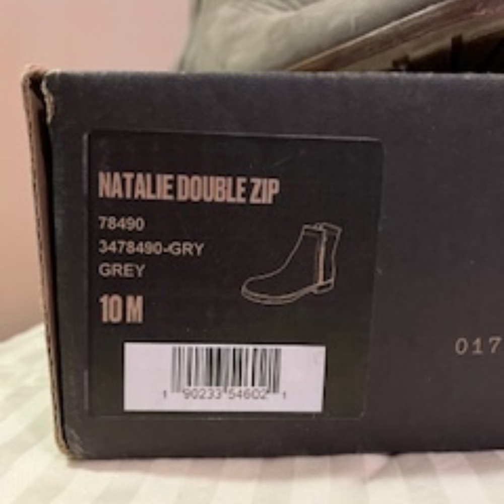Frye Natalie Nubuck Double Zip Size 10 - Picture 7 of 9